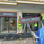 CONSTRUCTION OF ADVERTISING BOARD